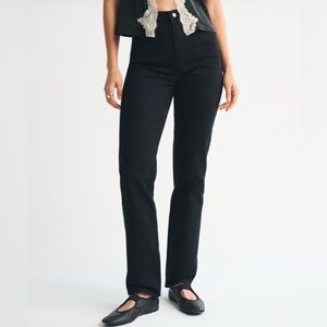 A&F 90s straight ultra high rise